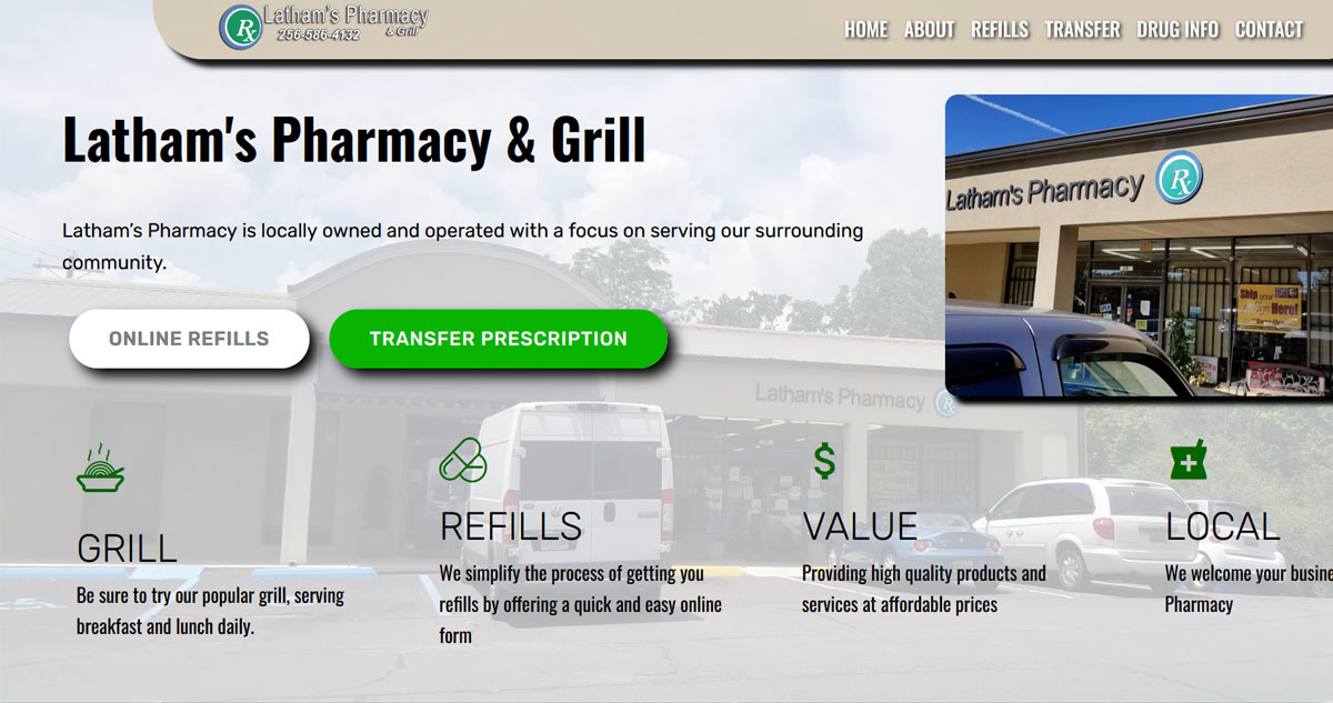 Lathams Pharmacy Grill Arab Alabama Online Prescriptions